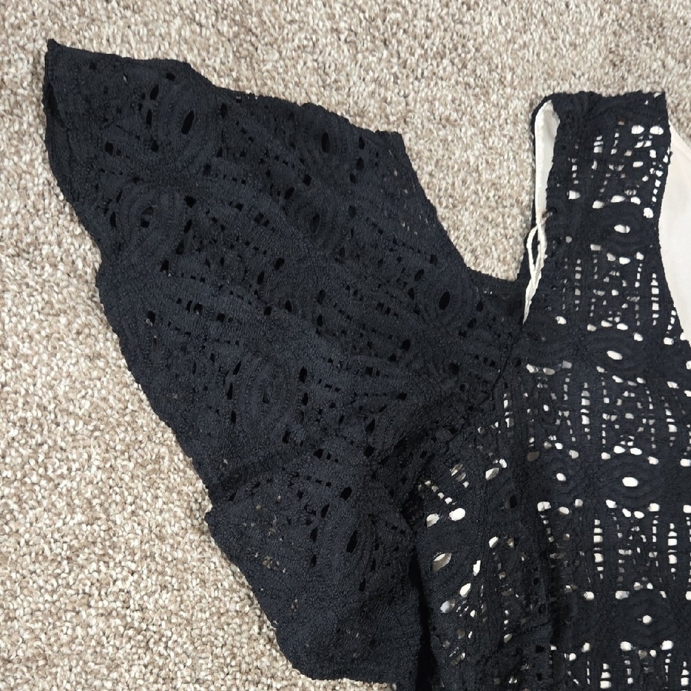 Ronni Nicole‎ Black Lace Cold Shoulder Dress Midi Dress Size 22W - Picture 3 of 5